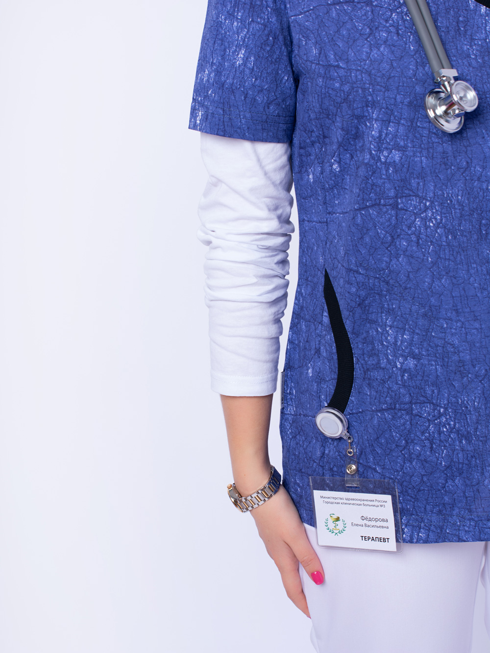 блуза-медицинский-женская-синяя-доктор-стиль-6