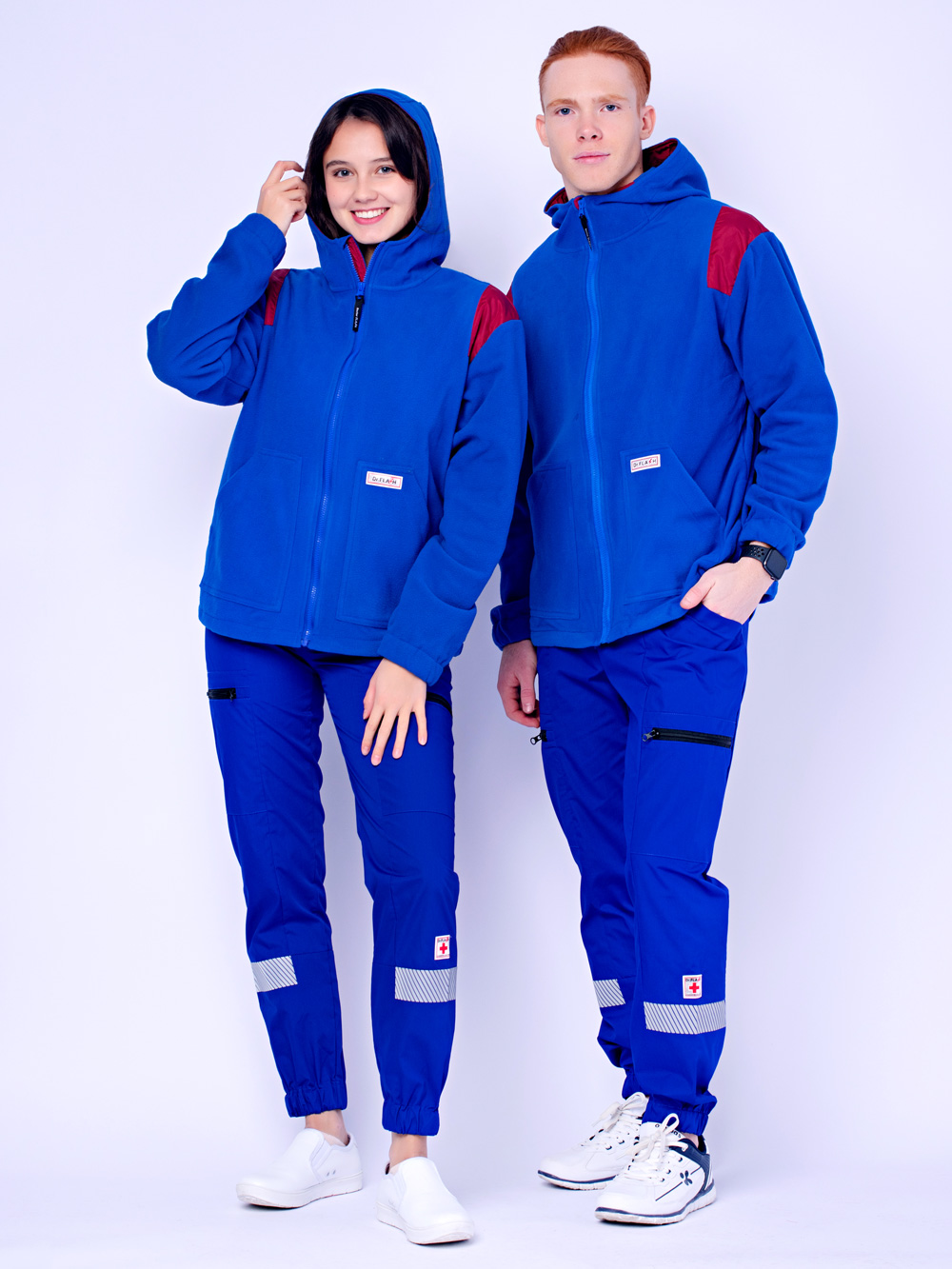 флиска-толстовка-скорая-помощь-зипка-василек-с-бордовыми-красными-вставками-1