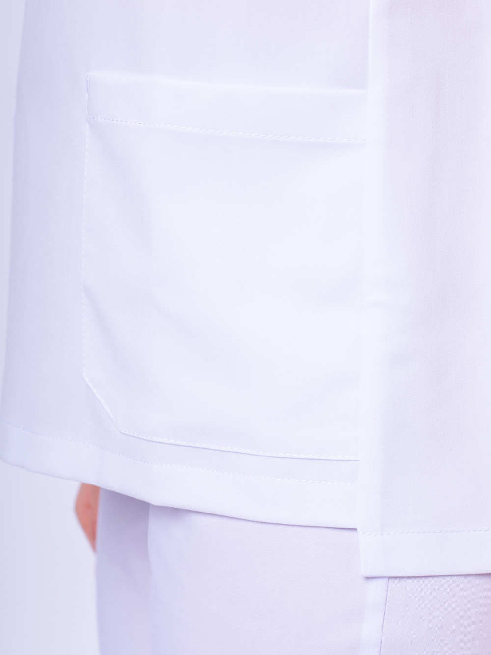 Медицинская блуза-топ женская Нюша TREND, белая (13)