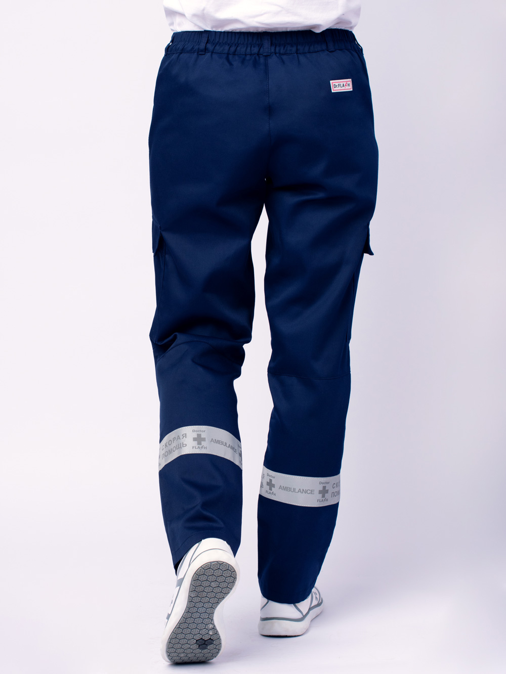 Демисезонные брюки женские ФлешКа, темно-синие-4