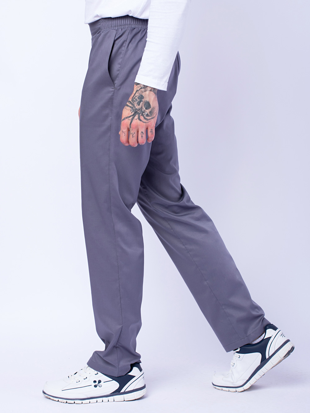 Брюки-мужские-Комфорт-серые-доктор-стиль-на-резинке-2