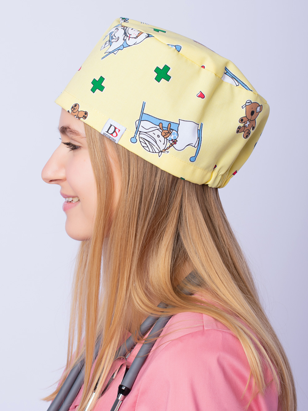 колпак-медицинский-доктор-стиль-хэппи-с-принтом-2