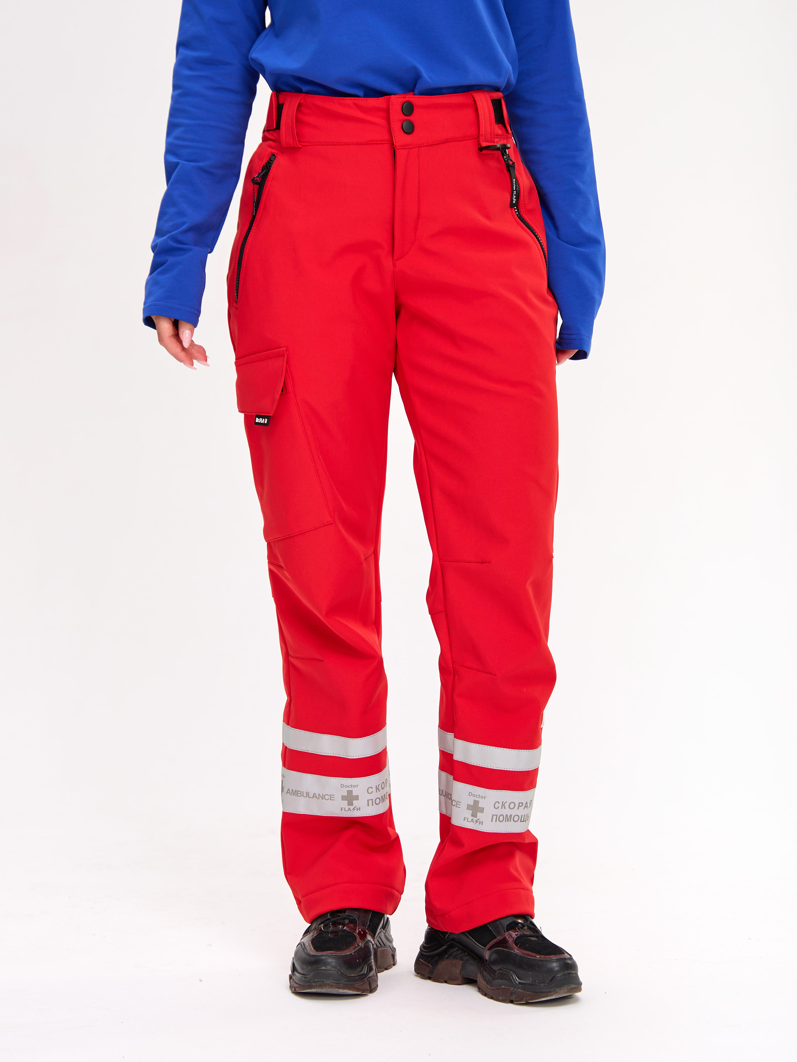 Брюки утепленные женские Хелпер, красные 6