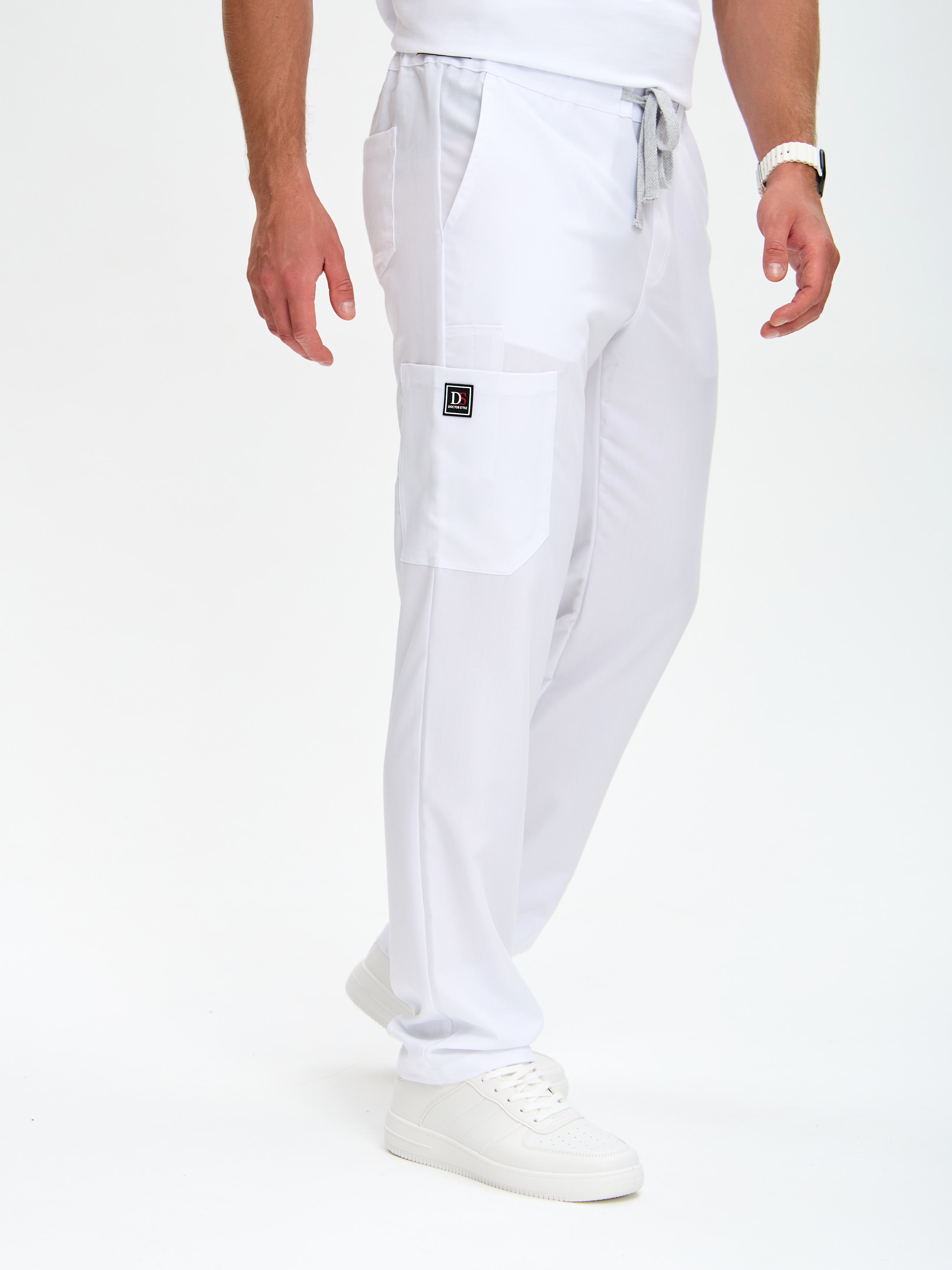 Медицинские брюки мужские Софт TREND, белые 4