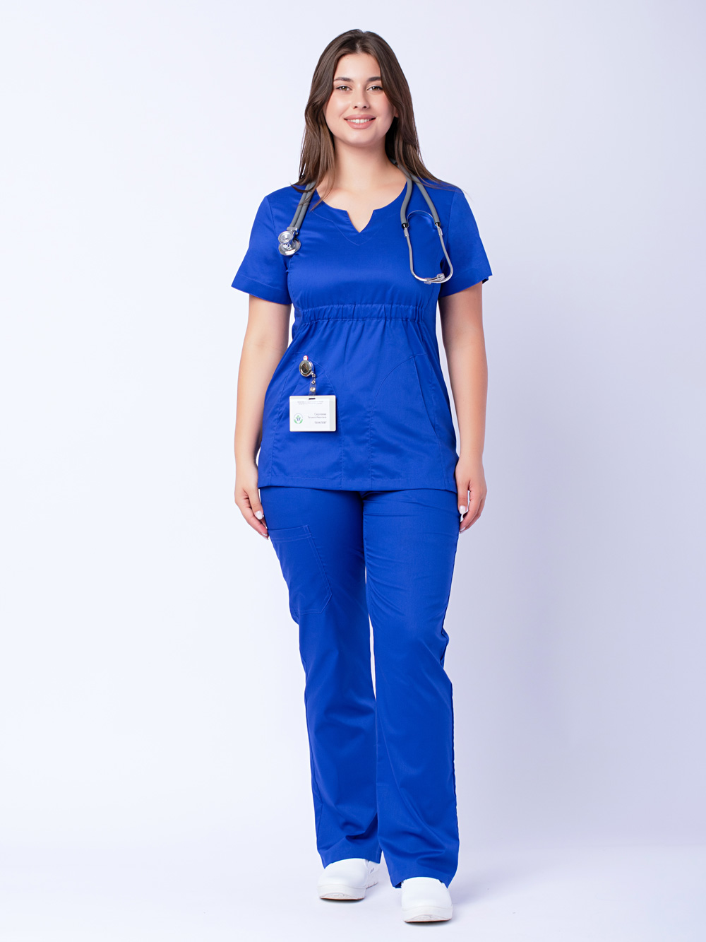 блуза-медицинская-женская-синяя-василёк--доктор-стиль-4