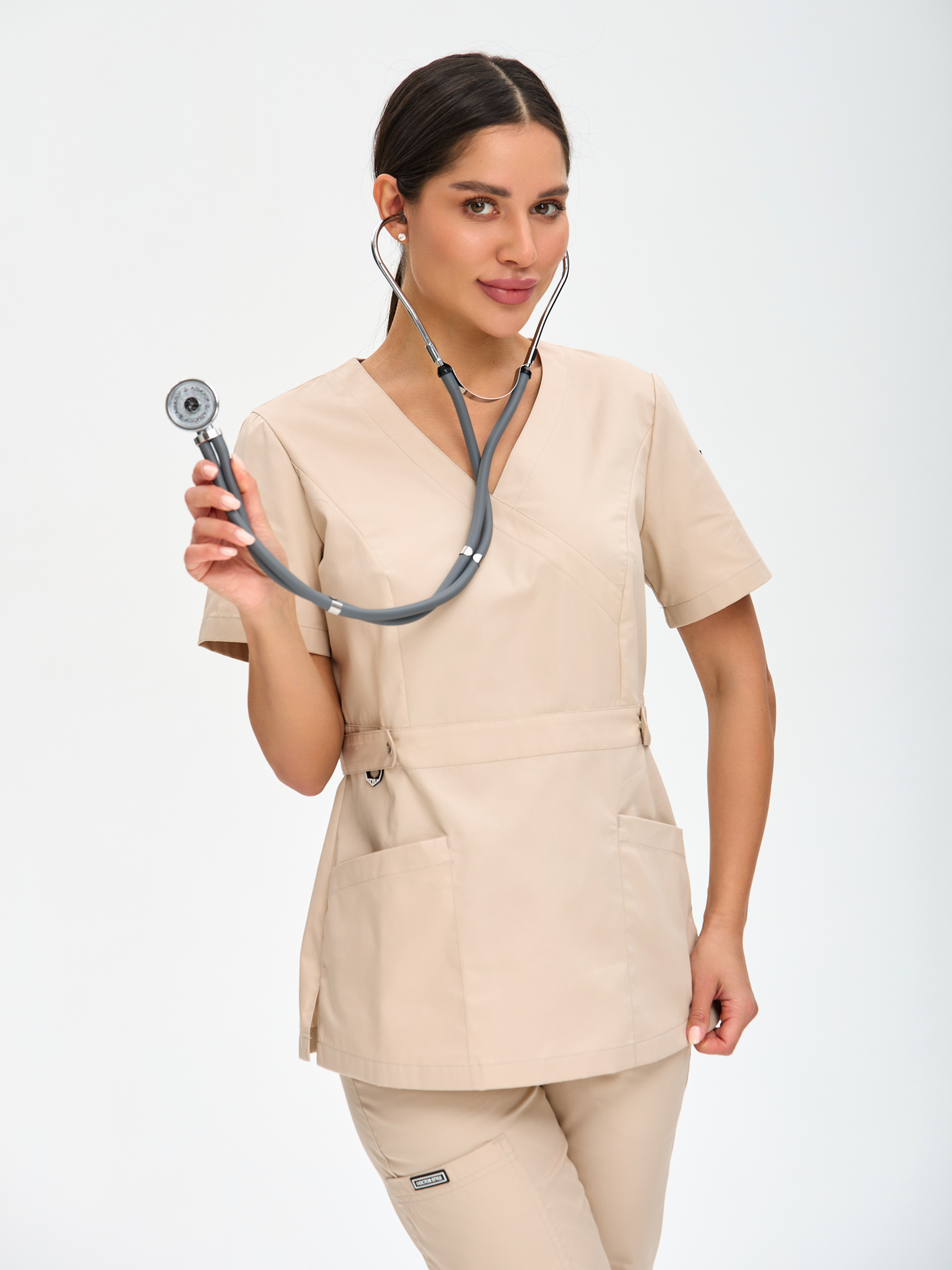 Медицинская блуза женская Бета TREND, латте 9