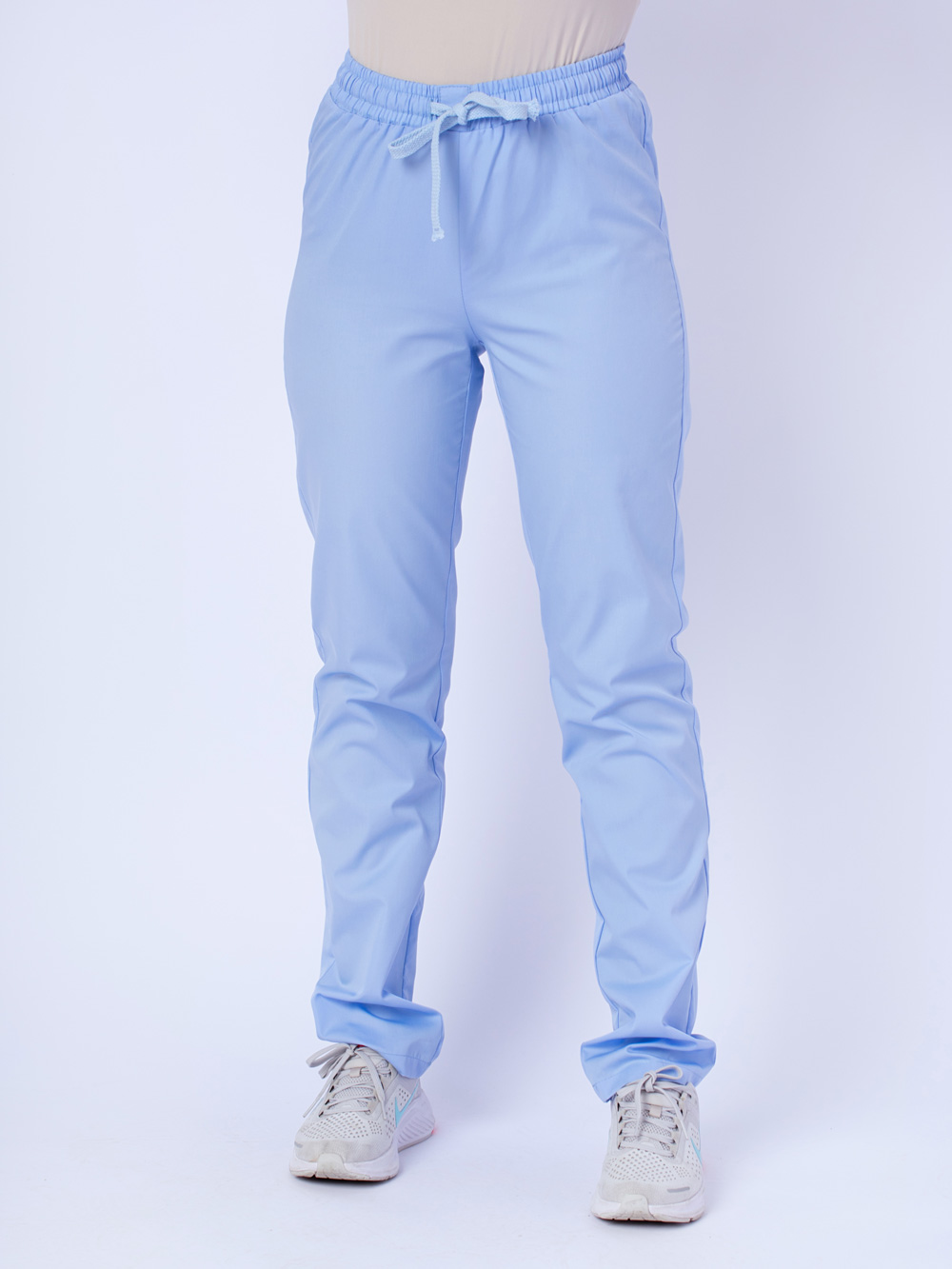 голубые-брюки-женские-медицинские--доктор-стиль-1