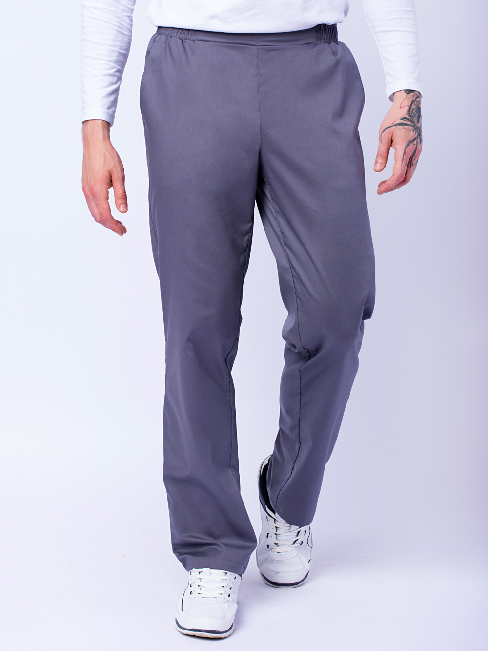 Брюки-мужские-Комфорт-серые-доктор-стиль-на-резинке-1
