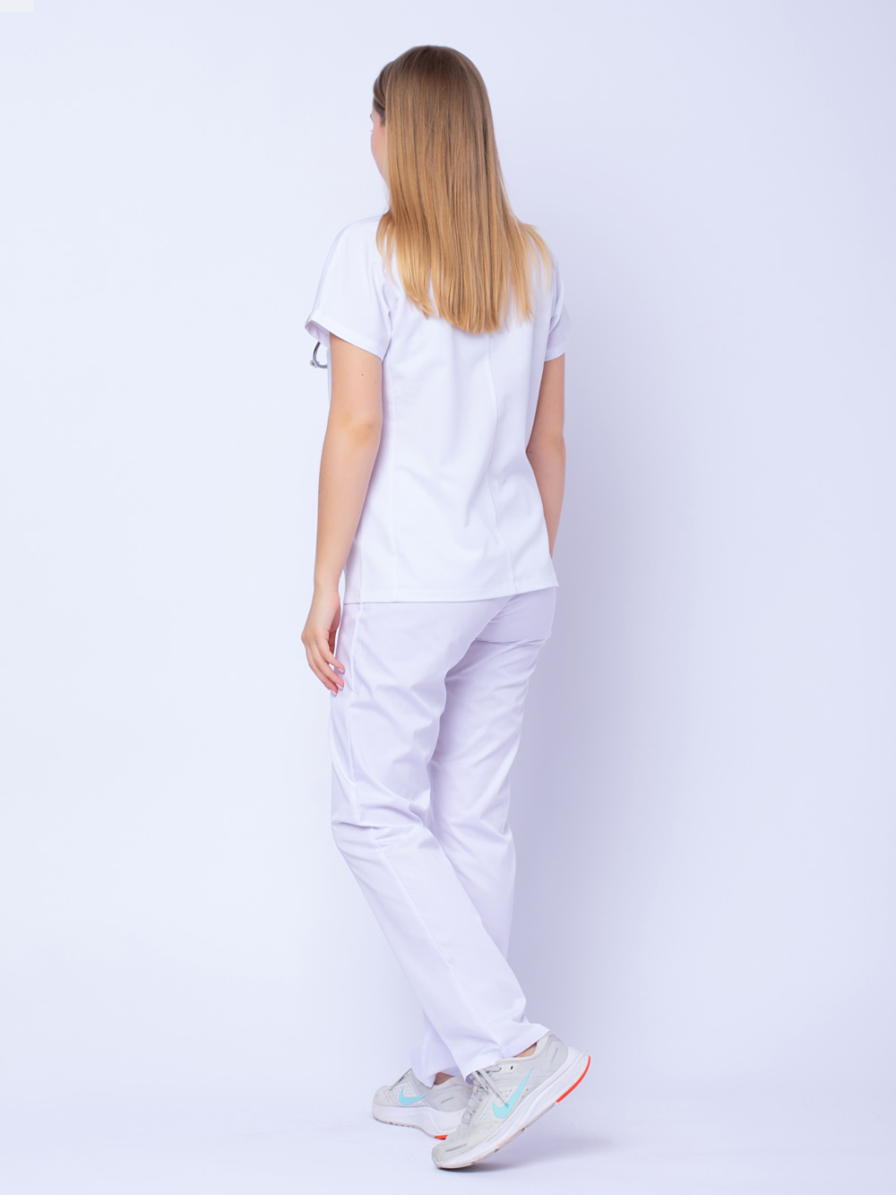 Медицинская блуза-топ женская Нюша TREND, белая (5)