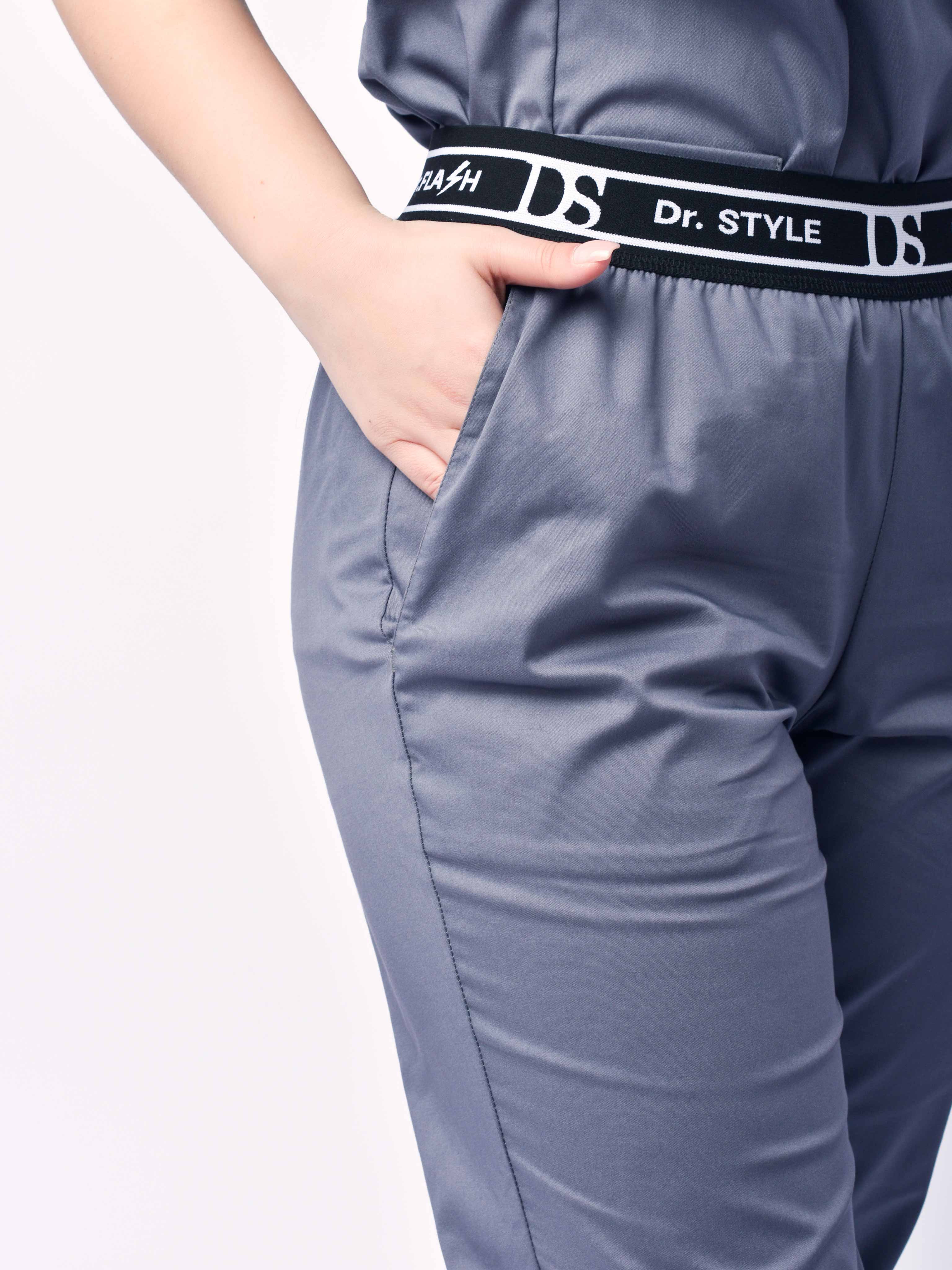 Медицинские брюки женские Релакс TREND, графит-6