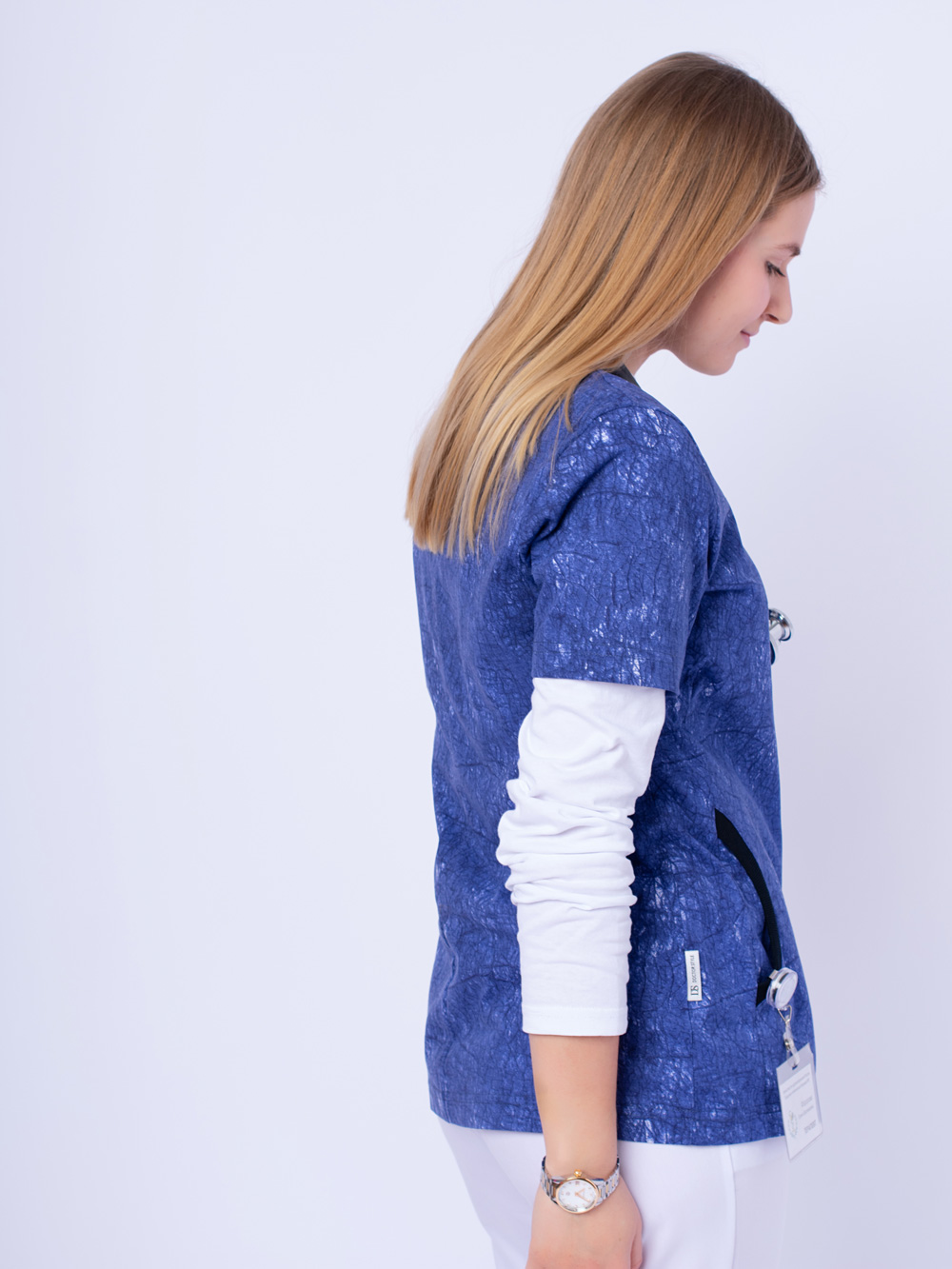 блуза-медицинский-женская-синяя-доктор-стиль-5