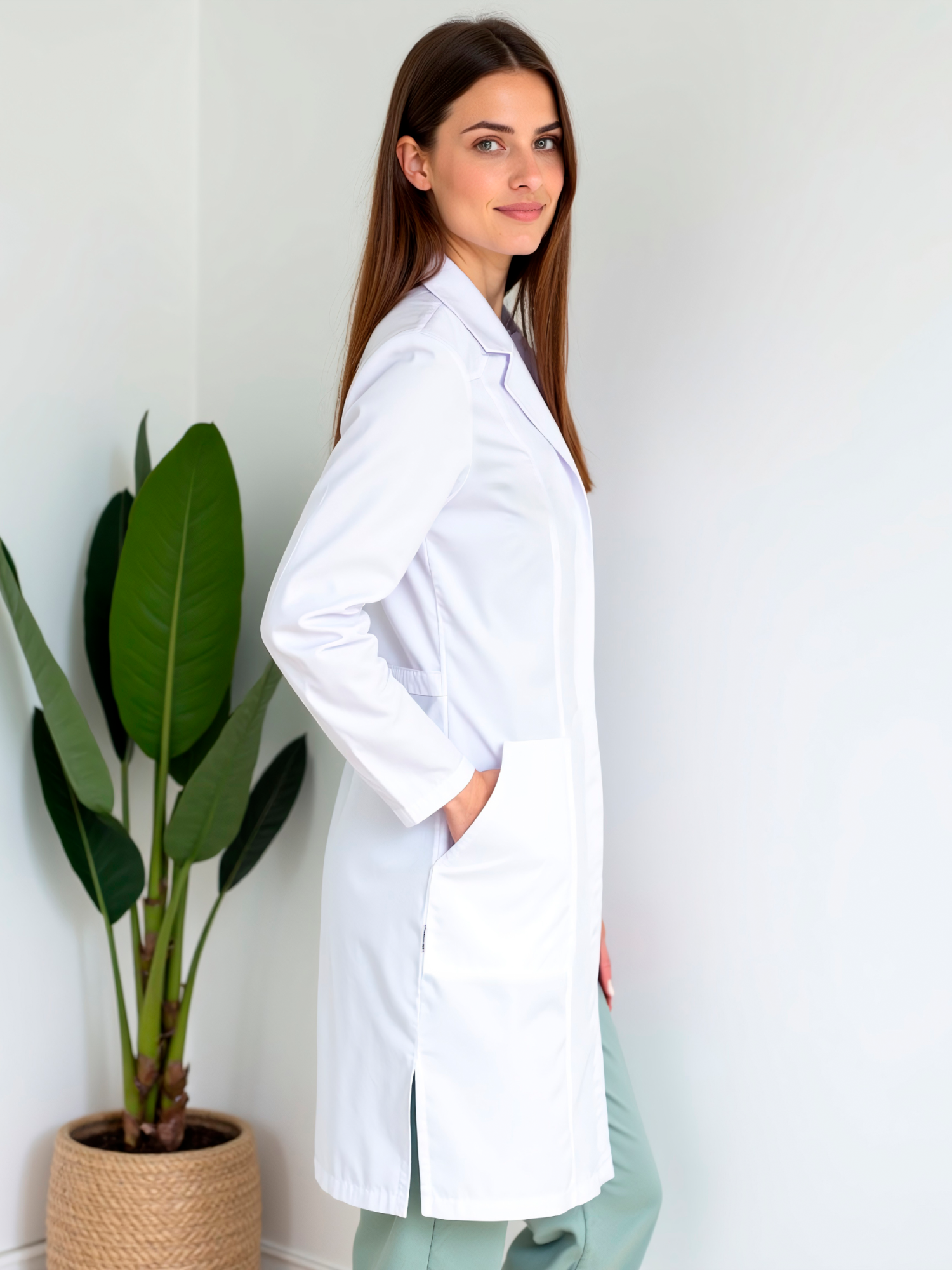 Медицинский халат женский Вива, белый 4