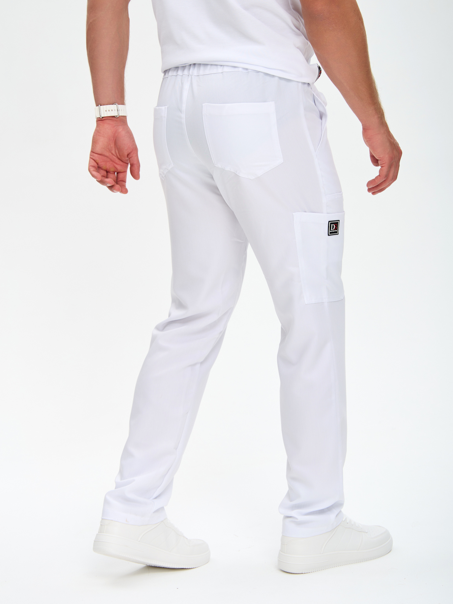 Медицинские брюки мужские Софт TREND, белые 5