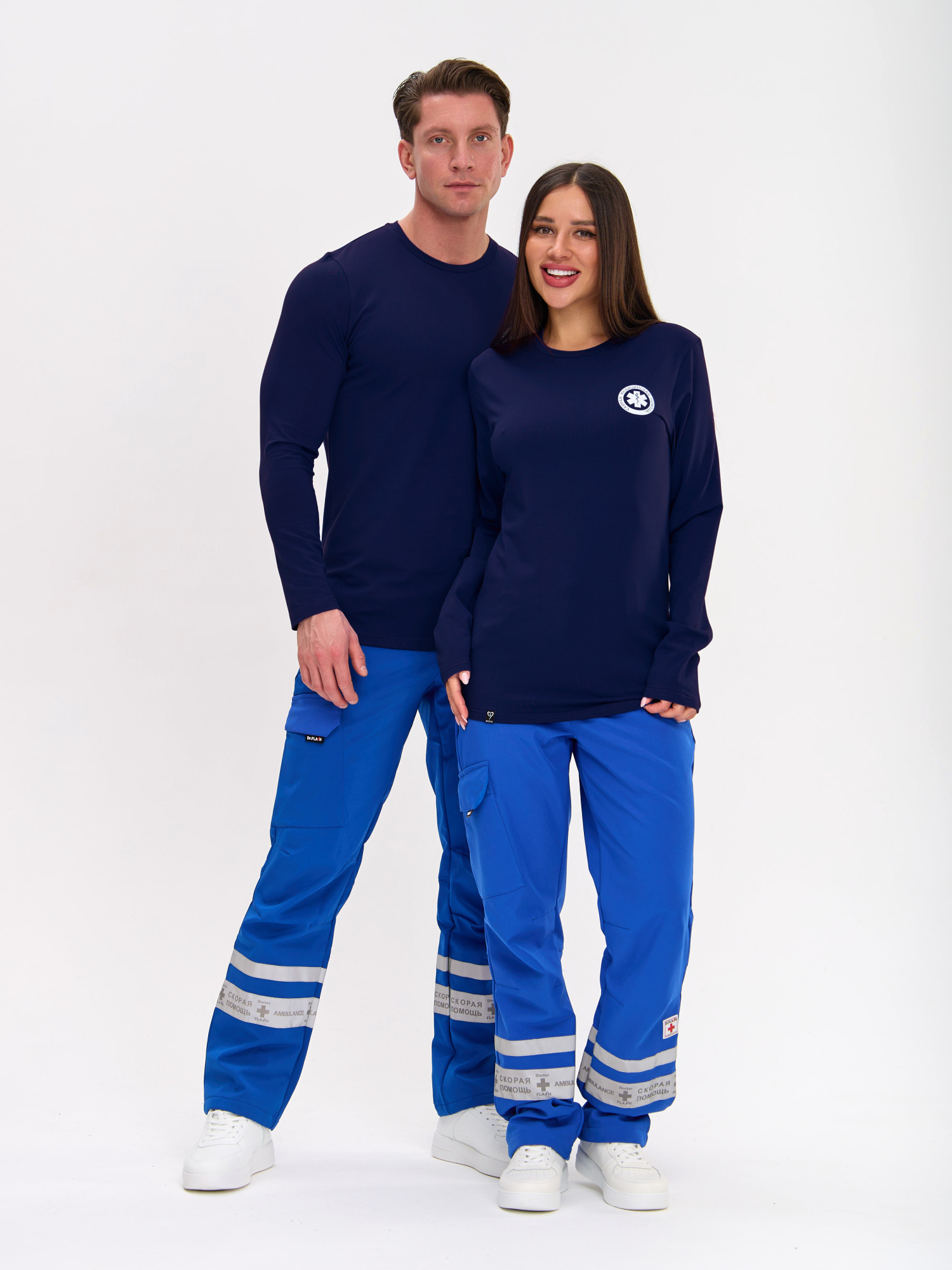 Лонгслив Пайтик СКОРАЯ ПОМОЩЬ унисекс, темно-синий NEW 3
