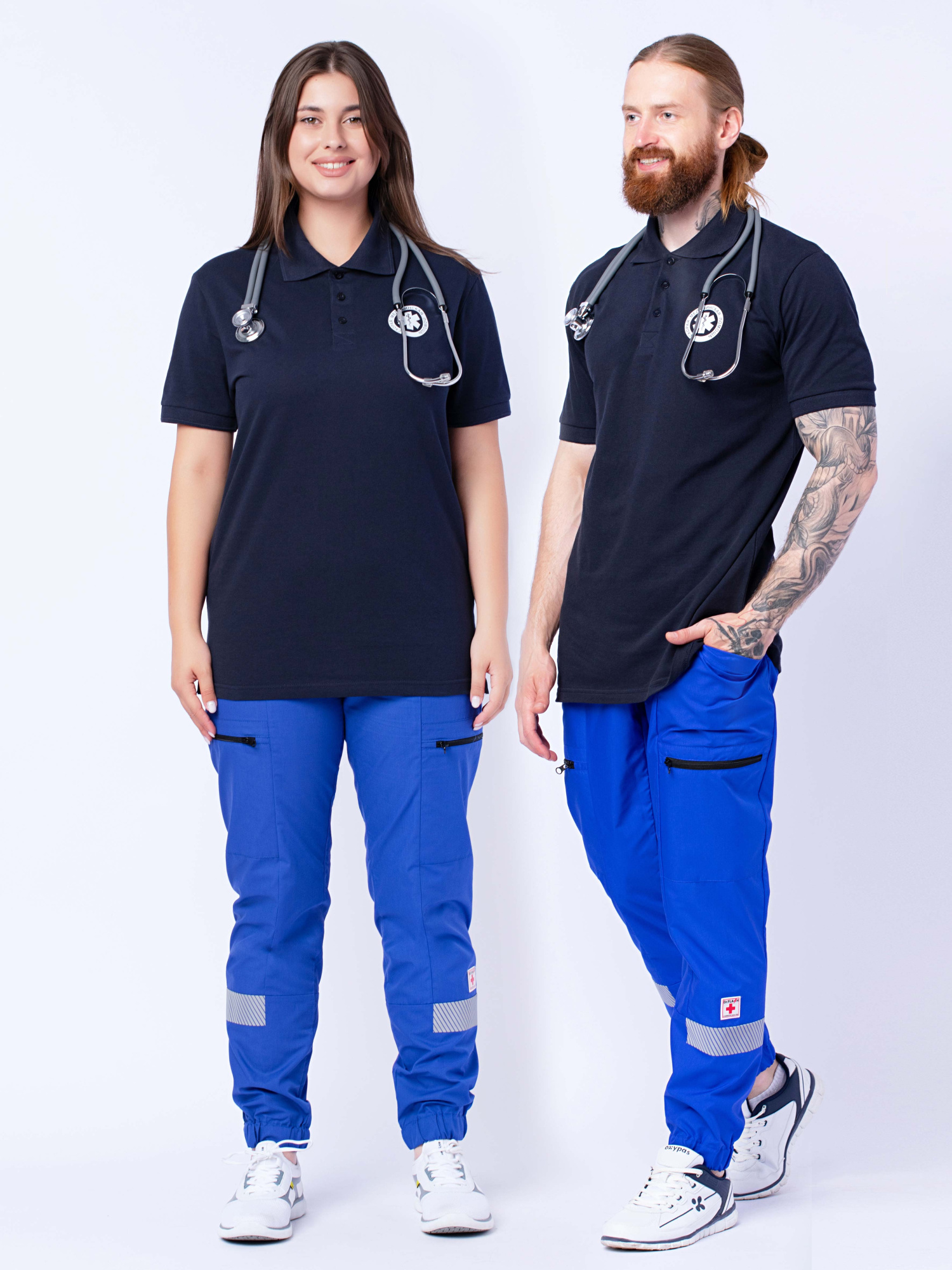 поло-скорая-помощь-темно-синее-унисекс-доктор-флеш-1