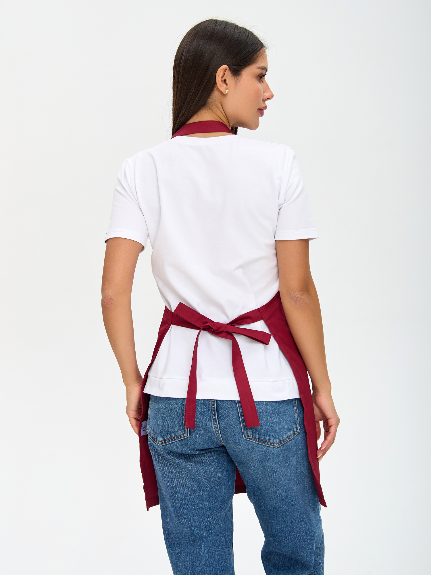 Фартук унисекс «O'Кей», бордо 5