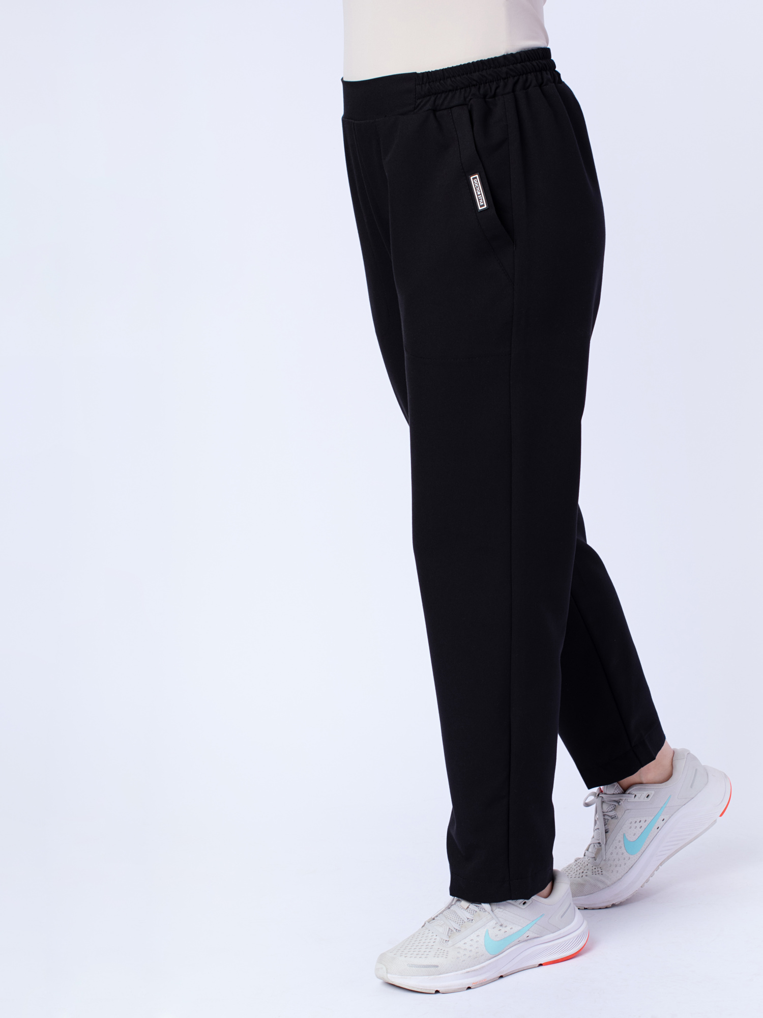 Черные брюки чиносы женские  доктор стиль 01